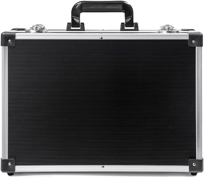 Aluminum Hard Case with DIY Customizable Foam Insert - 18 x 14 x 6in (Black Finish)