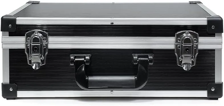 Aluminum Hard Case with DIY Customizable Foam Insert - 18 x 14 x 6in (Black Finish)