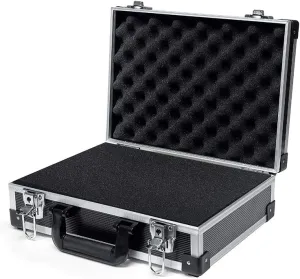 Aluminum Hard Case with DIY Customizable Foam Insert - 18 x 14 x 6in (Black Finish)