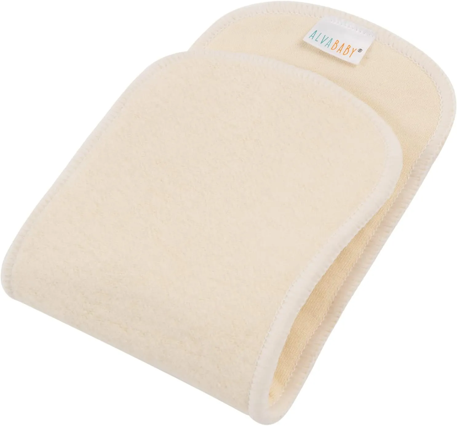 AlVABABY Hemp and Cotton Inserts Cloth Diaper Liner,4-Layer Inserts,Reusable Liners for Baby Cloth Diapers 6pcs Inserts 6HM4