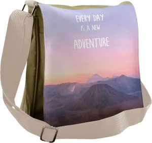 Ambesonne Adventure Messenger Bag, Indonesia Scenic Land, Unisex Cross-body