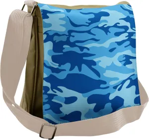 Ambesonne Camouflage Messenger Bag, Aquatic Abstract, Unisex Cross-body