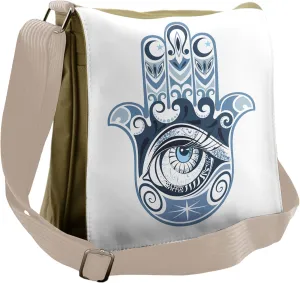 Ambesonne Evil Eye Messenger Bag, Luck Piece, Unisex Cross-body