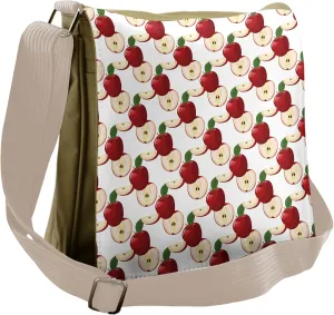 Ambesonne Fruits Messenger Bag, Vintage Harvest Yield Print, Unisex Cross-body