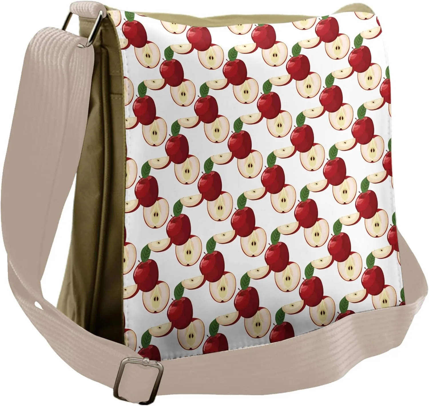 Ambesonne Fruits Messenger Bag, Vintage Harvest Yield Print, Unisex Cross-body