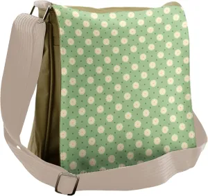 Ambesonne Garden Messenger Bag, Spring Plants Yard, Unisex Cross-body