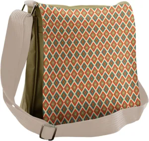 Ambesonne Mexican Messenger Bag, Retro Indigenous, Unisex Cross-body