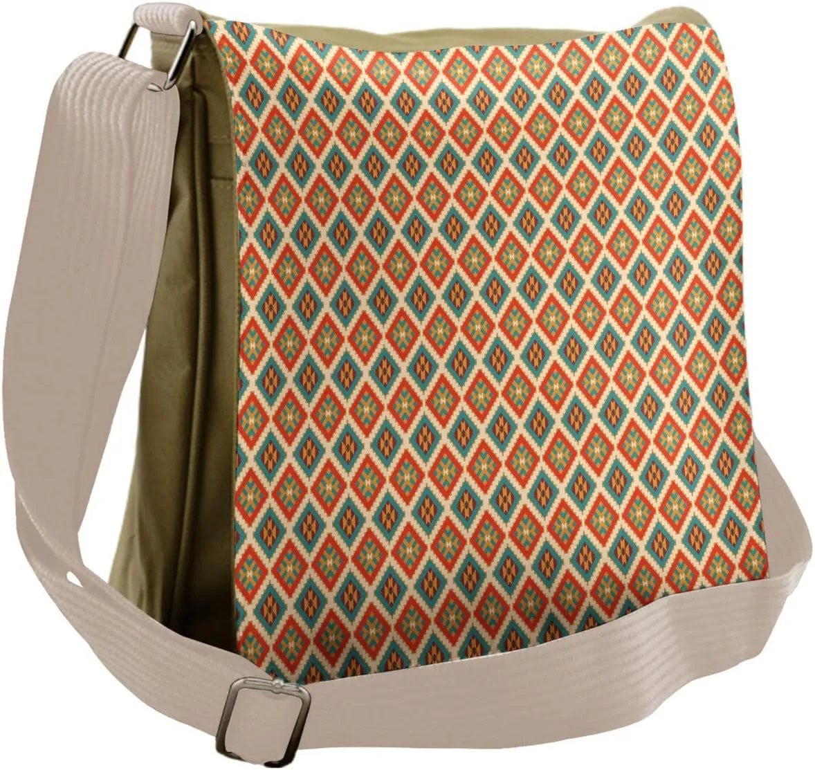 Ambesonne Mexican Messenger Bag, Retro Indigenous, Unisex Cross-body