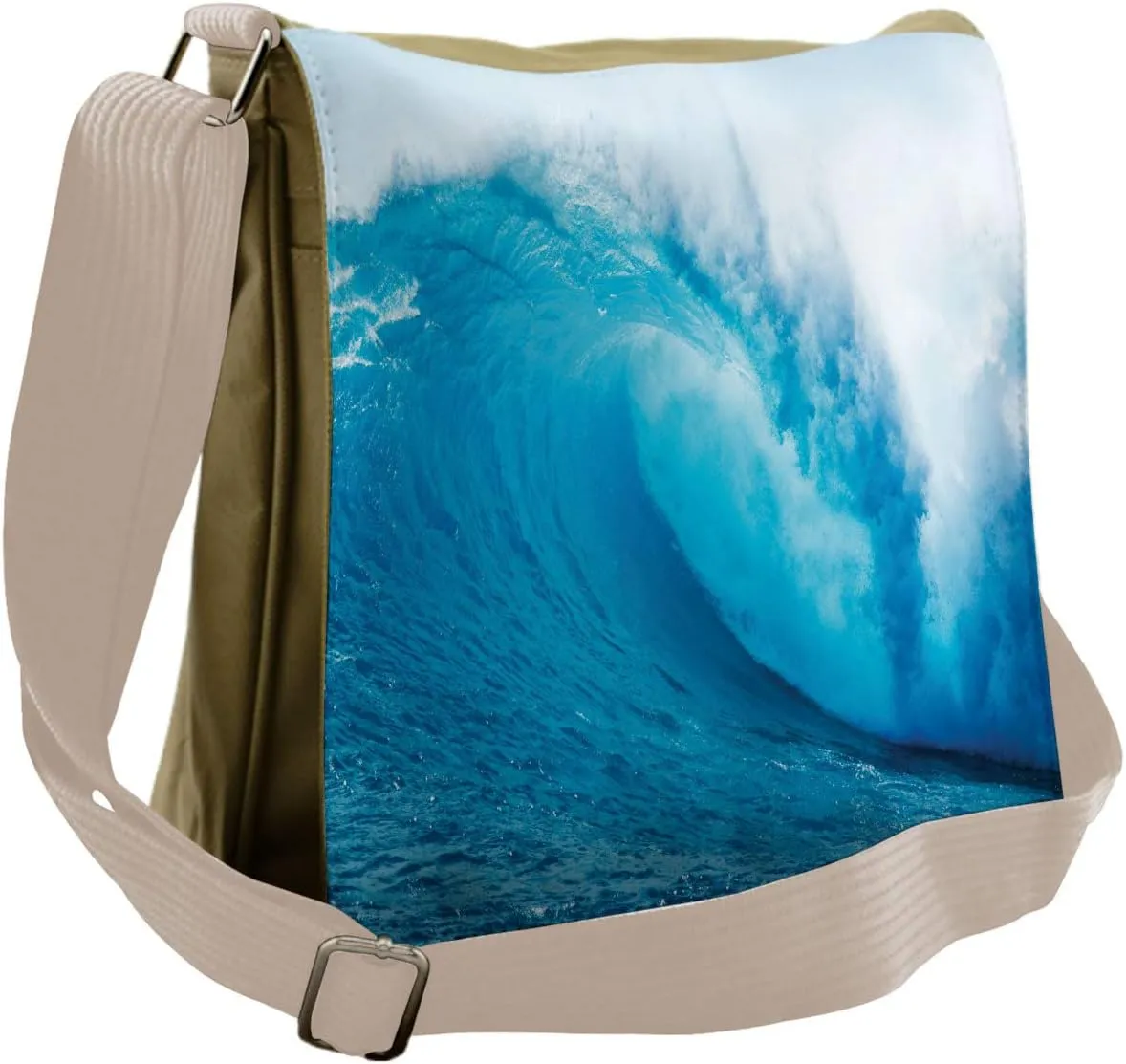 Ambesonne Ocean Messenger Bag, Extreme Water Sports, Unisex Cross-body