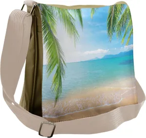 Ambesonne Tropical Messenger Bag, Surf Tourism Thailand, Unisex Cross-body