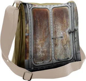 Ambesonne Vintage Messenger Bag, Power Locomotive Train, Unisex Cross-body