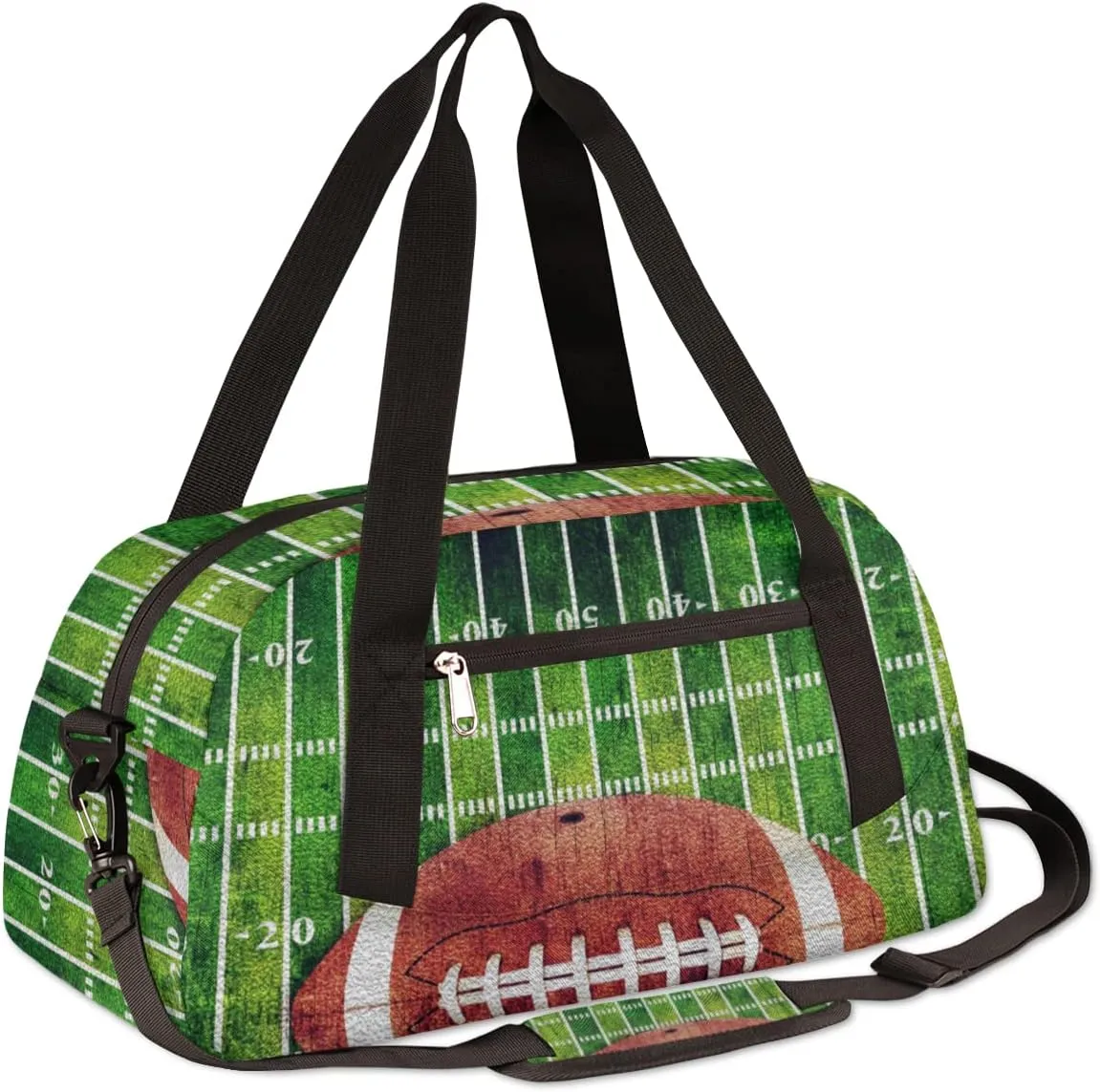 American Football Field Kids Duffel Bag for Girls Boys Teens, Oil Painting Dance Bag Overnight Small Duffel Bag Carry On Weekend Sports Gym Travel Bag for School Practice Gymnastics Ballet