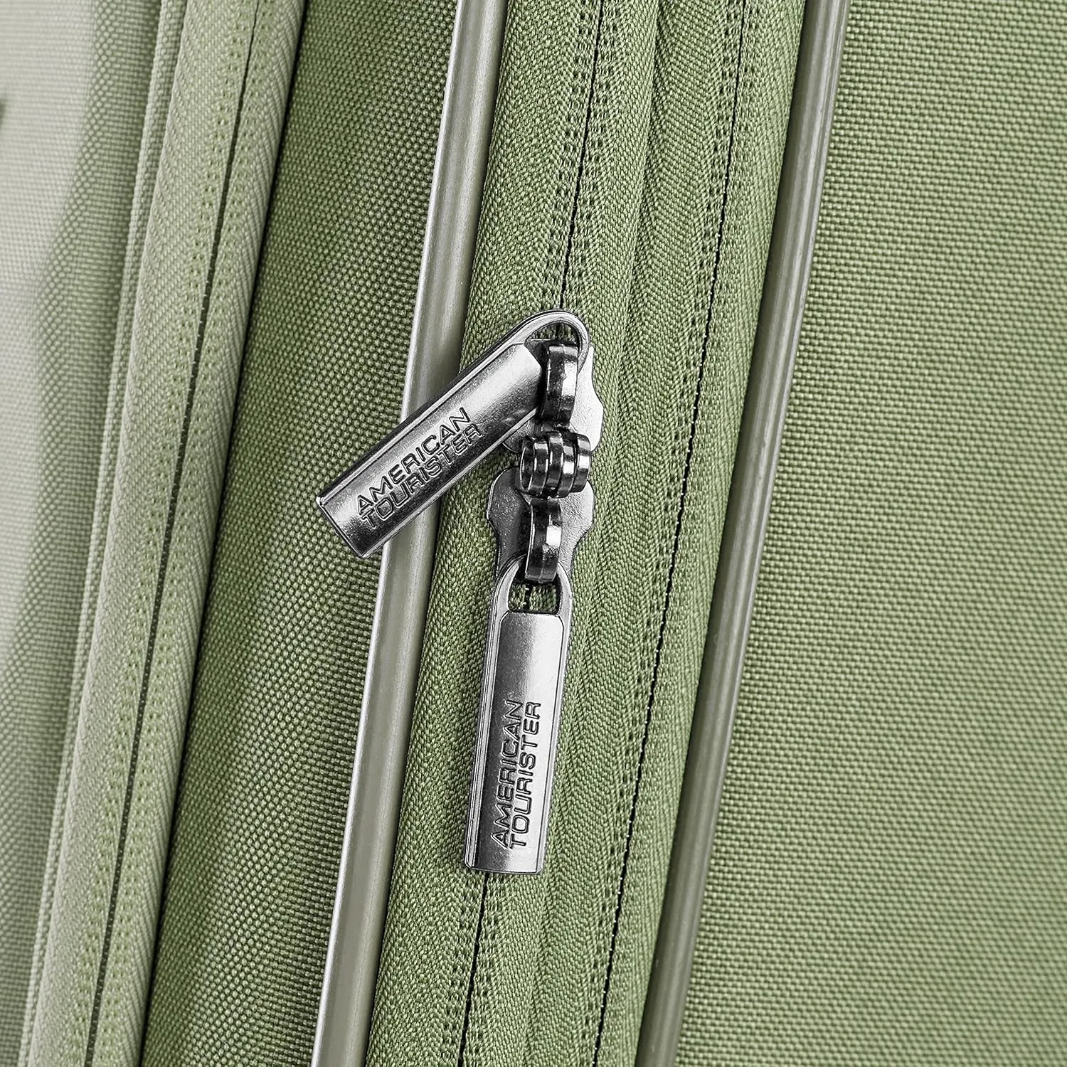 American Tourister Cascade Softside Expandable Luggage with Spinner Wheels, Sage Green, 24-Inch