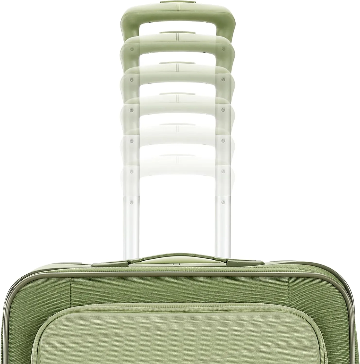 American Tourister Cascade Softside Expandable Luggage with Spinner Wheels, Sage Green, 24-Inch