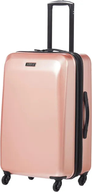 American Tourister Moonlight Hardside Expandable Luggage with Spinner Wheels, Rose Gold, Carry-On 21-Inch