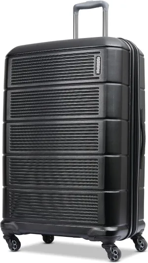 American Tourister Stratum 2.0 Expandable Hardside Luggage with Spinner Wheels, 28" SPINNER, Jet Black