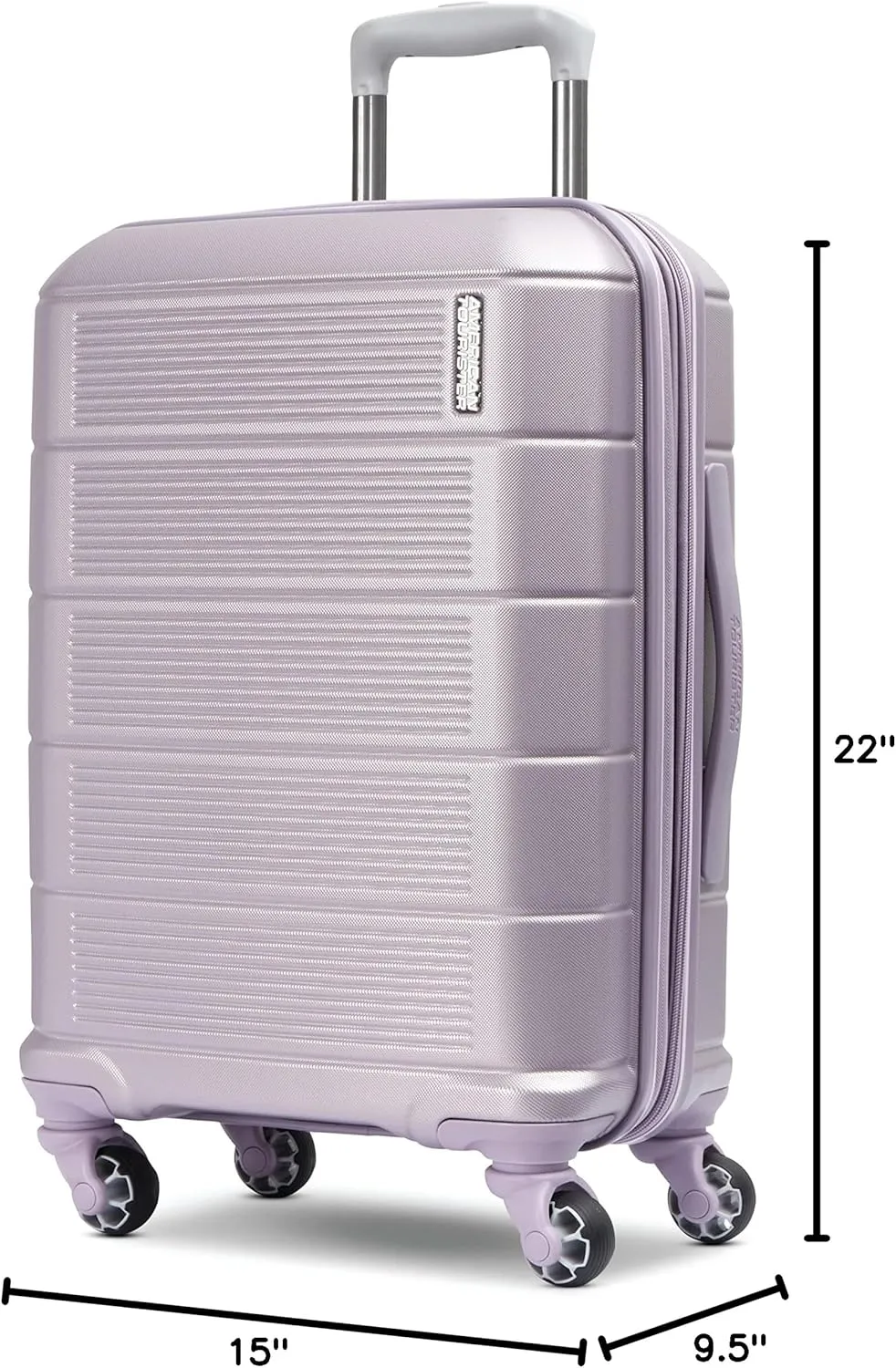 American Tourister Stratum 2.0 Expandable Hardside Luggage with Spinner Wheels, Purple Haze, Carry-on