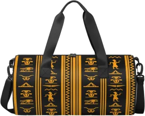 Ancient Egypt Sports Duffel Bag, Gym Tote Bag Waterproof Weekender Travel Bag for Overnight Travel Luggage Workout Women Men
