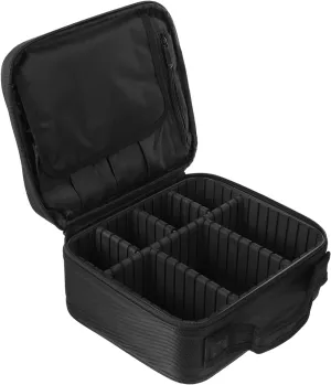 Angoily 1pc Travel Storage Bag Travel Makeup Bag Cosmetic Storage Bag Cosmetics Storage Bag Make up Wash Bag, Black, 26X23X9cm