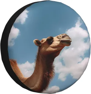 Animal Tire Cover Outdoor Waterproof Snow Sun Rain Wheel Cover Portable Wheel Bags Camper Spare Tire Cover Universal Car Tire Protectors for Trailer RV SUV