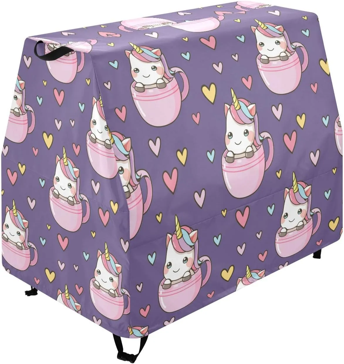 Animals in A Cup Of Coffee Kids Water Table Cover for Step2 Rain Showers Splash Pond Water Play Outdoor Waterproof Dust Proof Anti-UV Kids Toy Table Cover