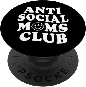 Anti Social Mom Club, Antisocial Mom Life PopSockets Swappable PopGrip