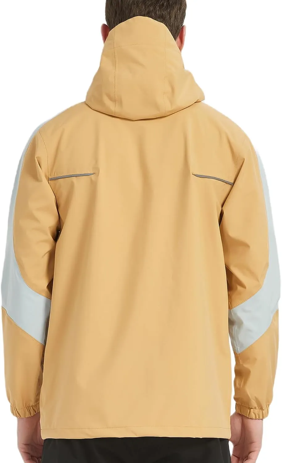 Arasiyama Men's Lightweight Waterproof Rain Jacket Windproof Raincoat with Hood Outdoor Ventures