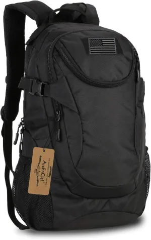 ArcEnCiel Motorcycle Backpack Tactical Military Bag for Outdoor Hiking Camping Trekking - Rain Cover Patch Included