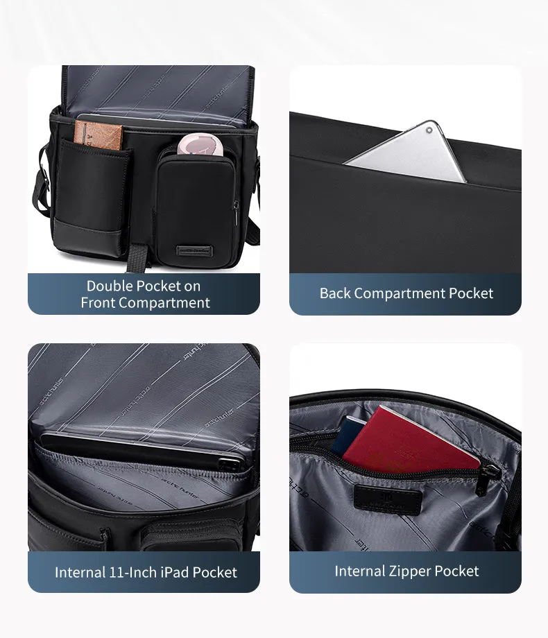 Arctic Hunter i-Fury Messenger Sling Bag Multicompartment Tablet Compartment (11")