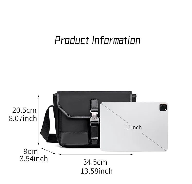 Arctic Hunter i-Fury Messenger Sling Bag Multicompartment Tablet Compartment (11")