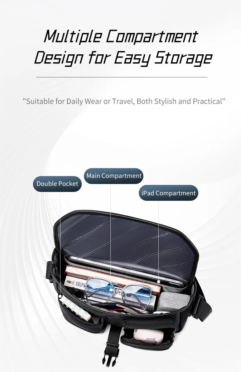Arctic Hunter i-Fury Messenger Sling Bag Multicompartment Tablet Compartment (11")
