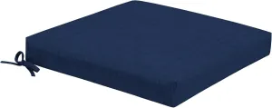 Arden Foam Outdoor Dining Seat Cushion, 19 x 19, Made with ProFoam, Rain-Proof, Fade Resistant, Sapphire Blue Leala