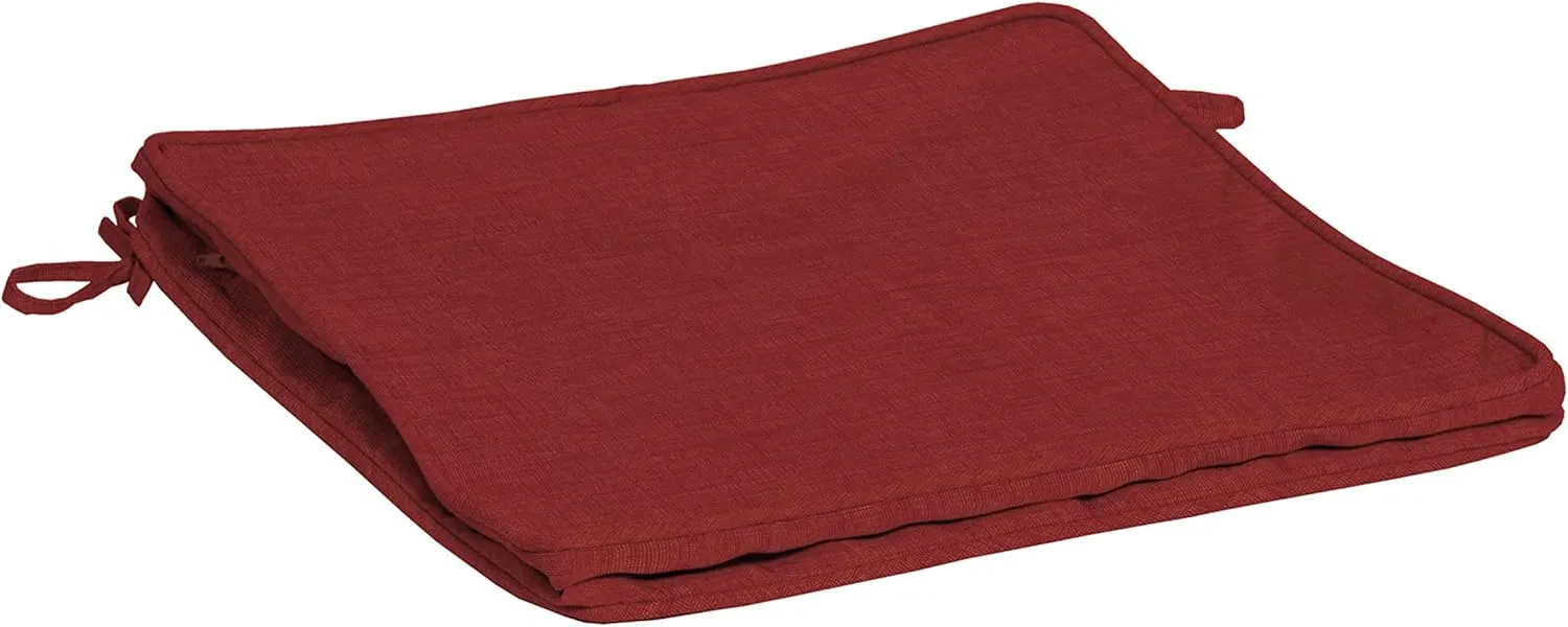 Arden ProFoam Essentials Outdoor Dining Seat Cushion Cover, 20 x 20, Patio Cushion, Rain-Proof, Fade Resistant, Ruby Red Leala