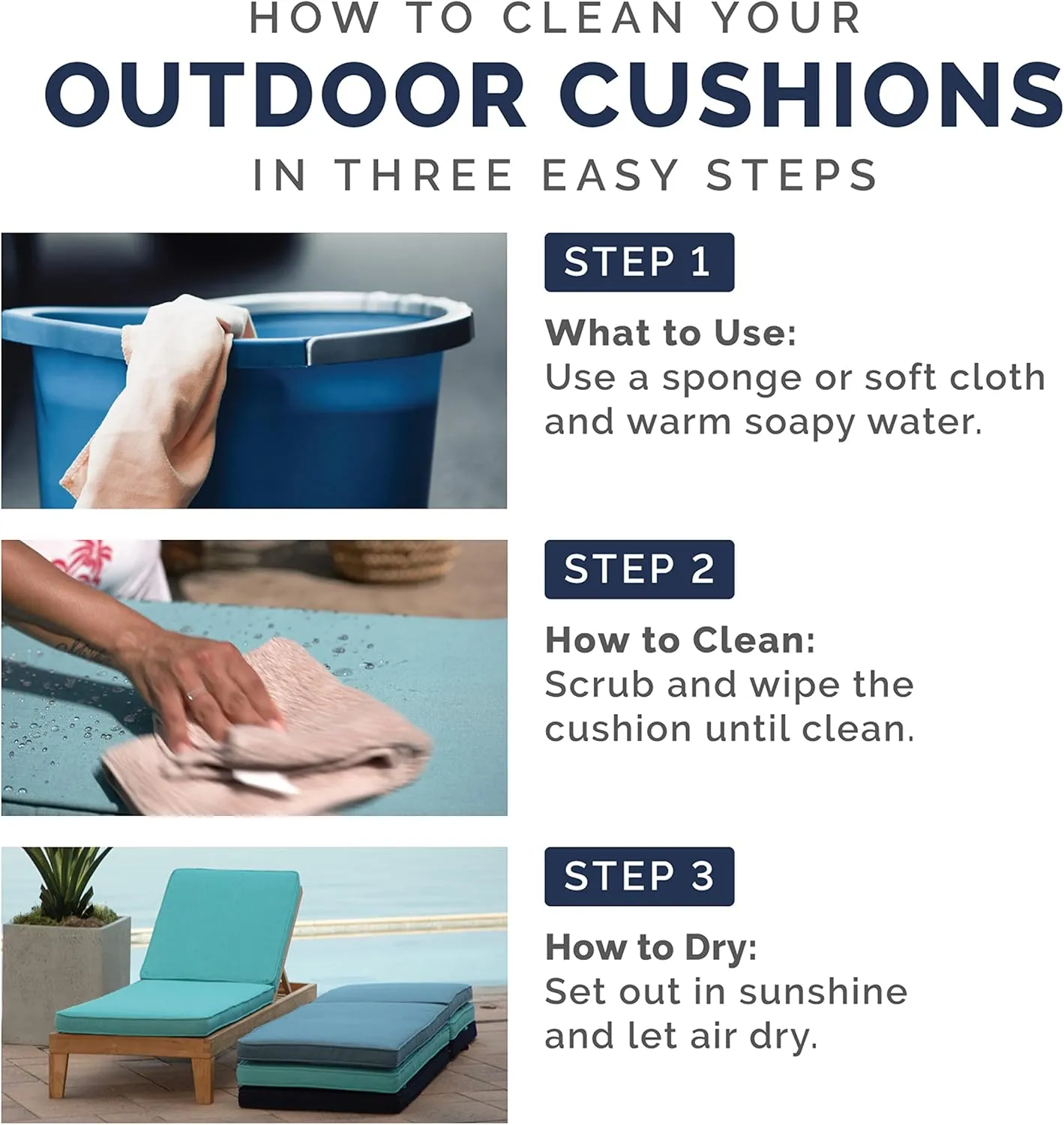 Arden ProFoam Essentials Outdoor Dining Seat Cushion Cover, 20 x 20, Patio Cushion, Rain-Proof, Fade Resistant, Ruby Red Leala