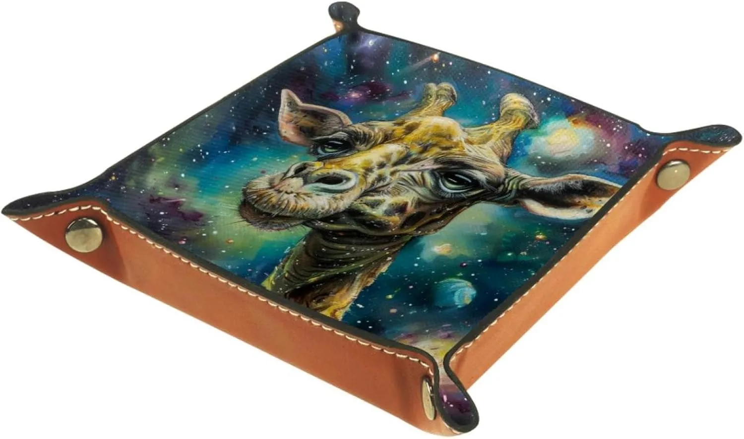 Art Galaxy Elk Small Stacking Jewelry Organizer Trays, Desk Drawer Organizer Tray and Earring Tray for Women and Girls