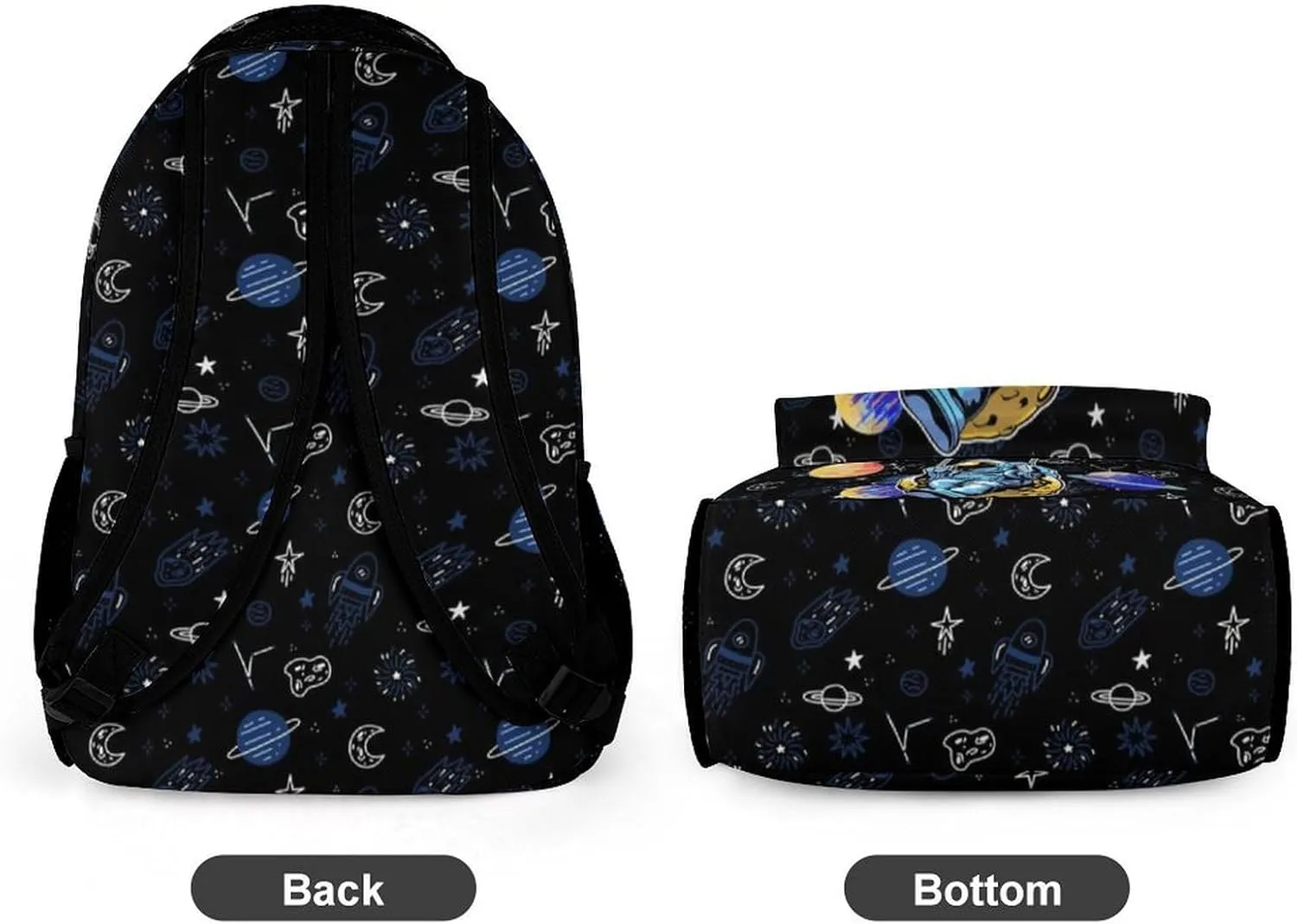 Artsadd Personalized Backpack for Boys Kids Lunch Bag Box Sets Custom Name School Bag for Preschool Kindergarten Elementary Back to School Gift for Son