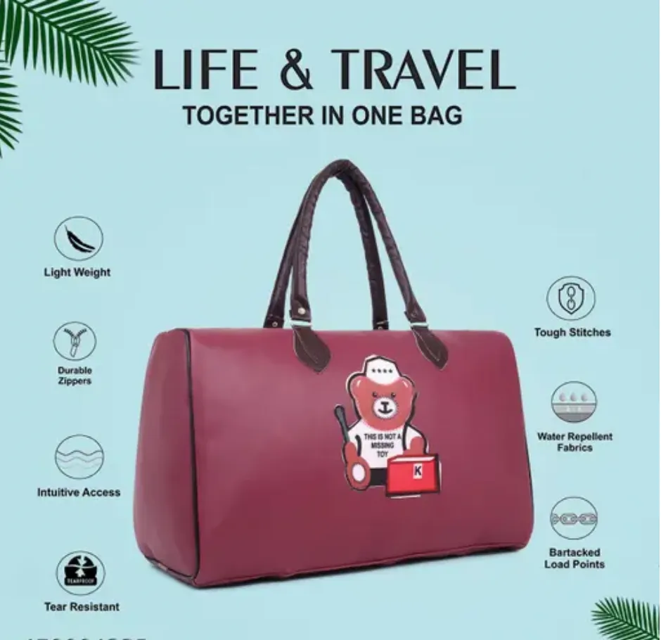 Astute 10 Ltrs PU Duffle Cum Backpack