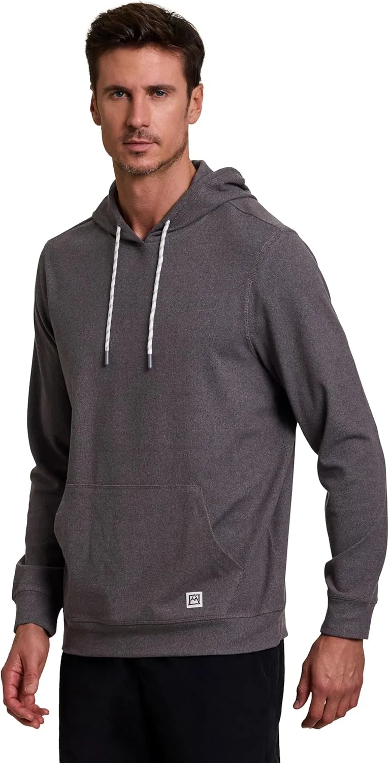 Avalanche Men's Lightweight Fleece Hoodie with Pocket Soft Fleece Sweatshirt for Men Relaxed Fit Hooded Sweatshirt for Hiking
