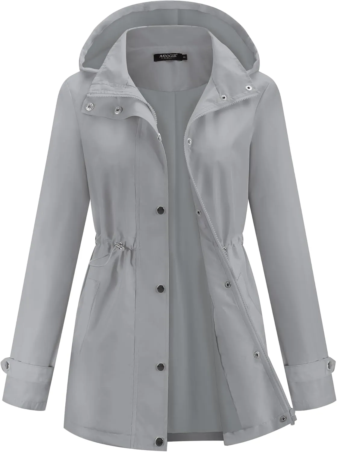 Avoogue Rain Jacket for Women Waterproof Lightweight Hooded Raincoat for Hiking Travel Outdoor