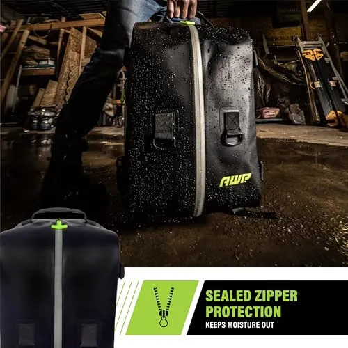 AWP 40L Waterproof Black Nylon Tool Bag Packpack