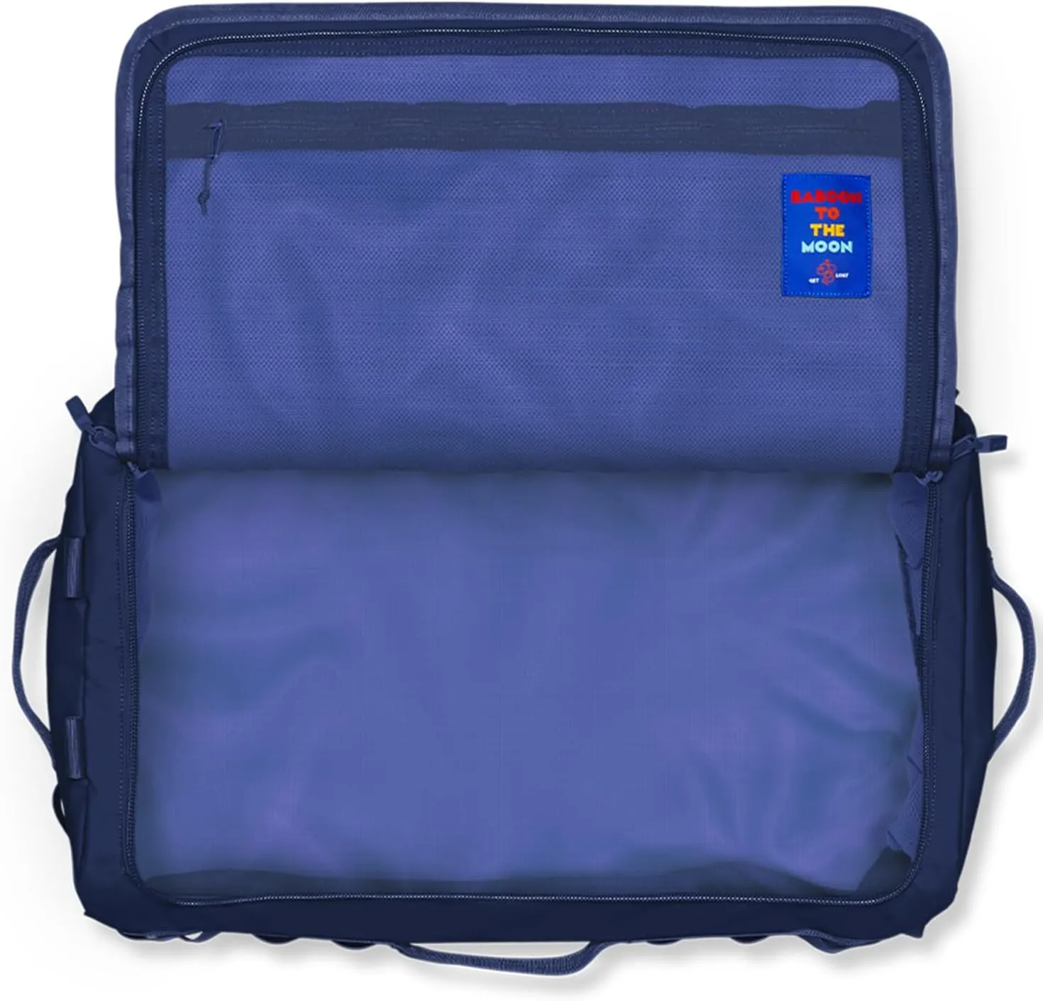 Baboon to the Moon Go-Bag Big Duffle Bag - Stylish, Compact, Large Travel Bag Lightweight, Durable, Water-Resistant for Men and Women (Navy)
