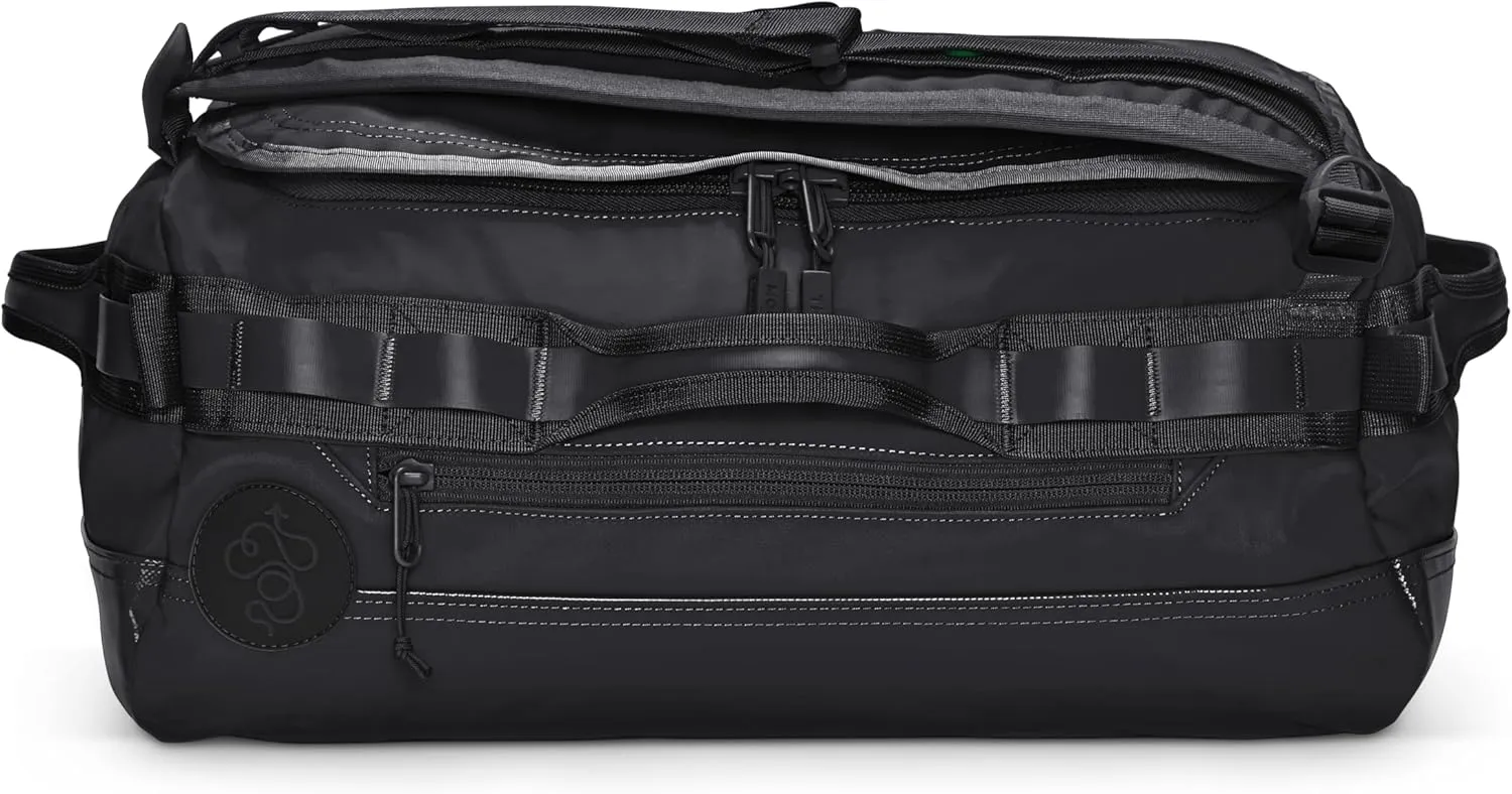 Baboon to the Moon Mini Duffle Bag – Small Gym Bag, Travel Duffel Bags for Women and Men, Duffle Bag for Travel, Backpack, Overnight Bag (Black)