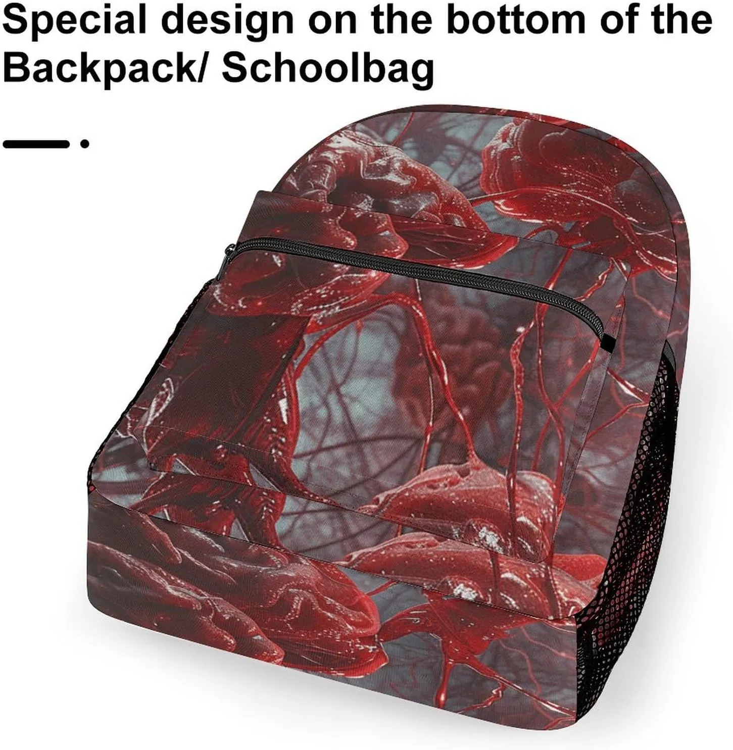 Backpack for Women Men Travel Red Brain Nerve Daypack Lightweight Laptop Bag Carry On Backpacks for Work