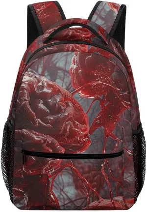 Backpack for Women Men Travel Red Brain Nerve Daypack Lightweight Laptop Bag Carry On Backpacks for Work
