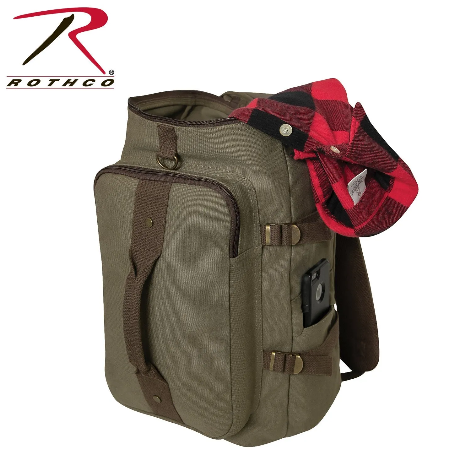 Backpack - Inches Award-winning Tech-powered Duffle Canvas 19 / Convertible Rothco