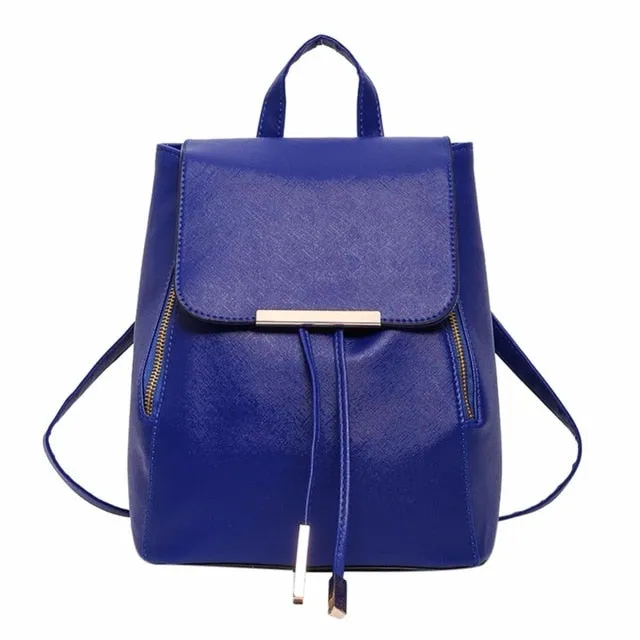 Backpack Women Pu Leather Female Backpacks Teenager School Mochila Feminina Rucksack Mochilas Mujer