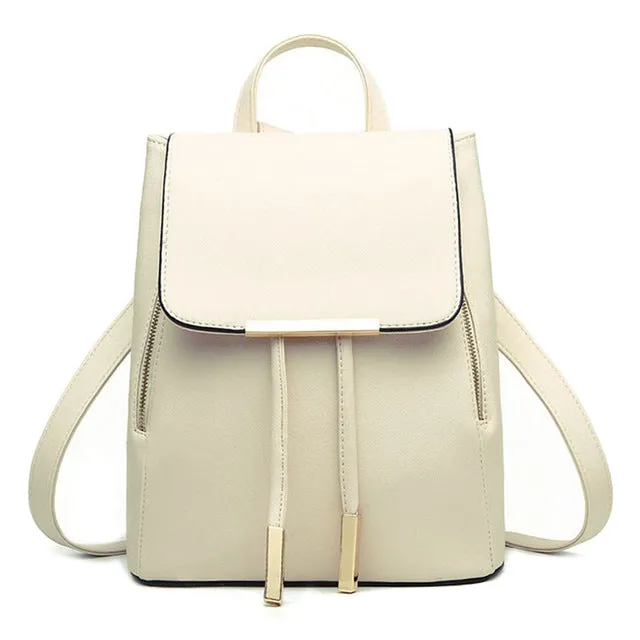 Backpack Women Pu Leather Female Backpacks Teenager School Mochila Feminina Rucksack Mochilas Mujer