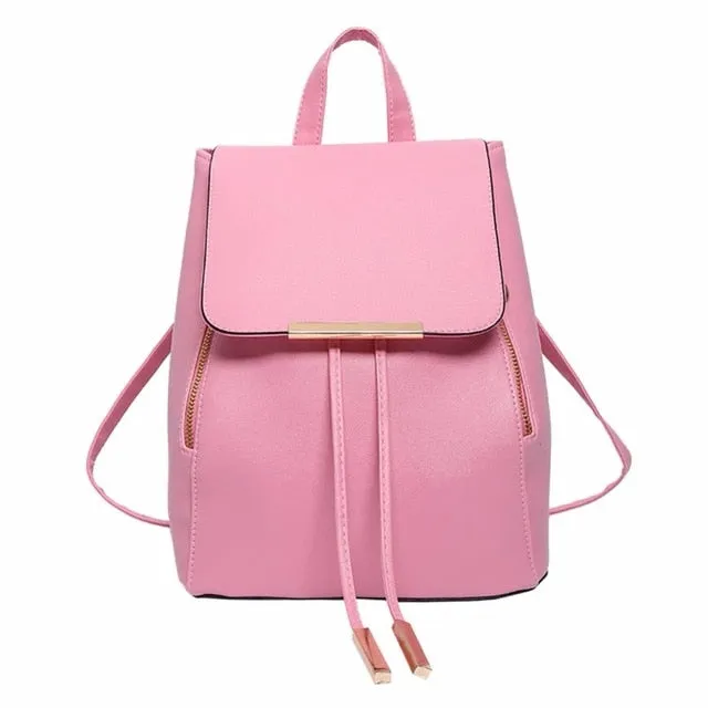 Backpack Women Pu Leather Female Backpacks Teenager School Mochila Feminina Rucksack Mochilas Mujer