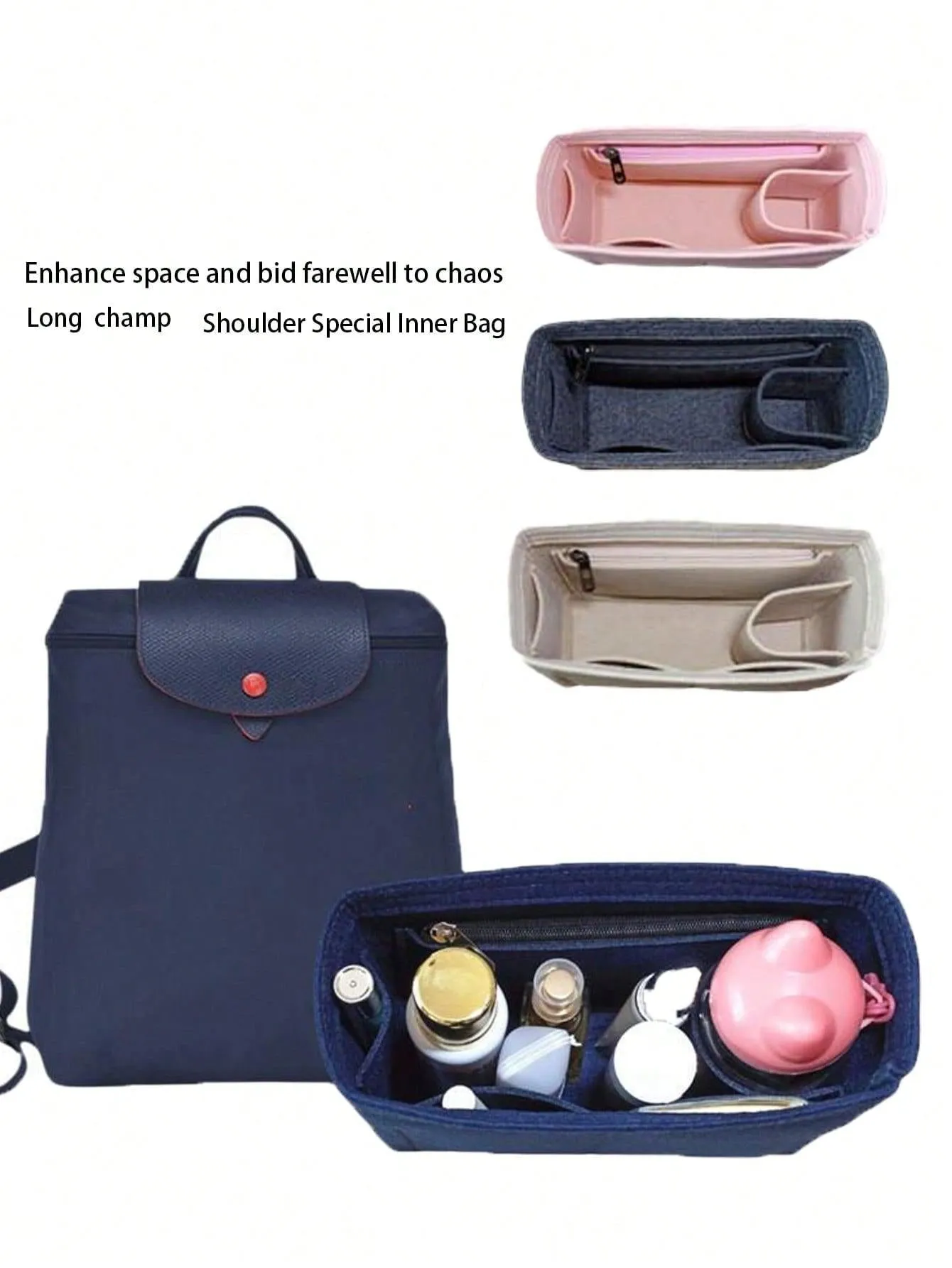BagForLove - Customizable Divider Insert for Women's Travel Bags