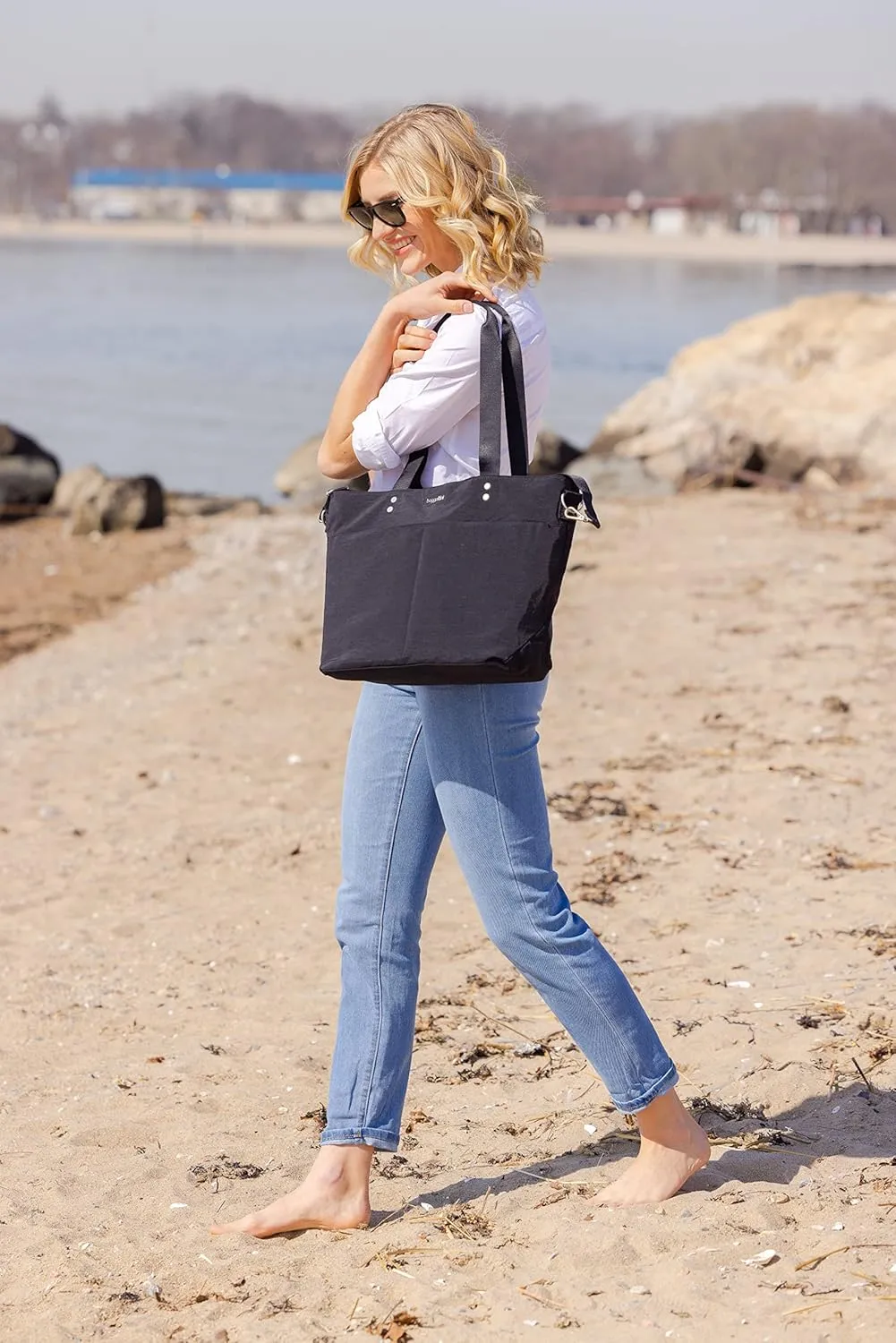 Baggallini Carryall Tote Bag - Crossbody Tote Bag for Women
